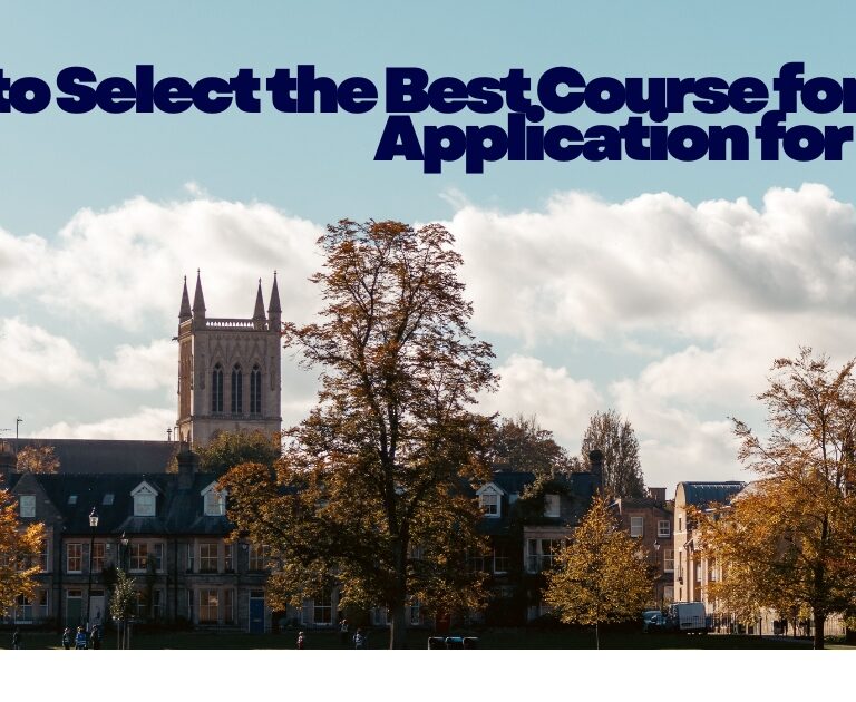how to select the best course in study abroad application
